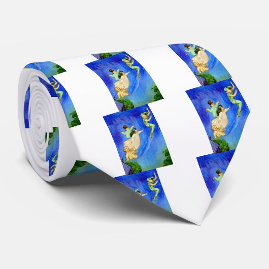 PETER PAN, WENDY, JOHN EN MICHAEL VLIEGEN WEG STROPDAS (Opgerold)