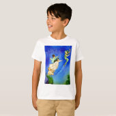 PETER PAN, WENDY, JOHN EN MICHAEL VLIEGEN WEG T-SHIRT (Voorkant volledig)