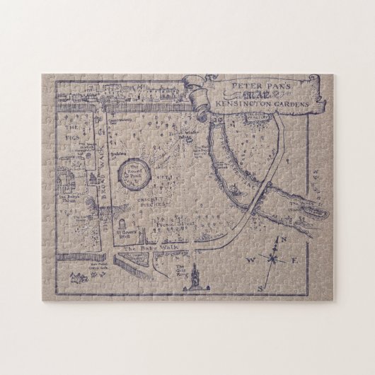 Peter Pan's Kensington-tuinen Legpuzzel (Horizontaal)