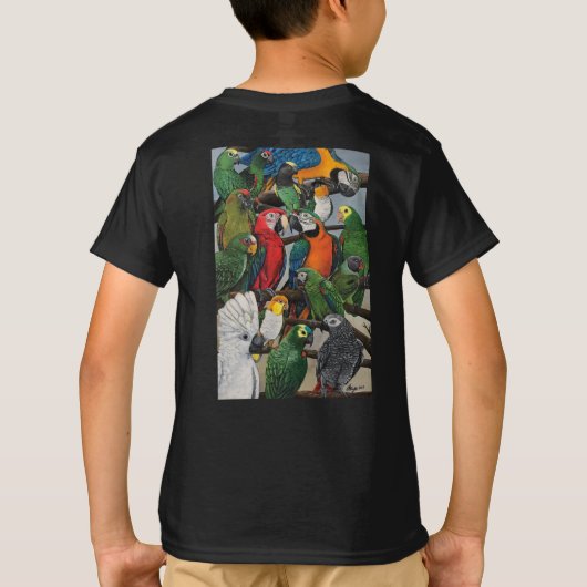 Peter' Parrots Shirten - Exotic Edition T-shirt (Achterkant)