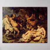 Peter Paul Rubens - Bacchanal Poster (Voorkant)