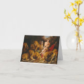 Peter Paul Rubens - Daniel in the Lions Den Kaart (Gele Bloem)