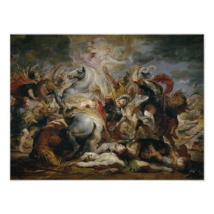 Peter Paul Rubens - De dood van Decius Mus Foto Afdruk