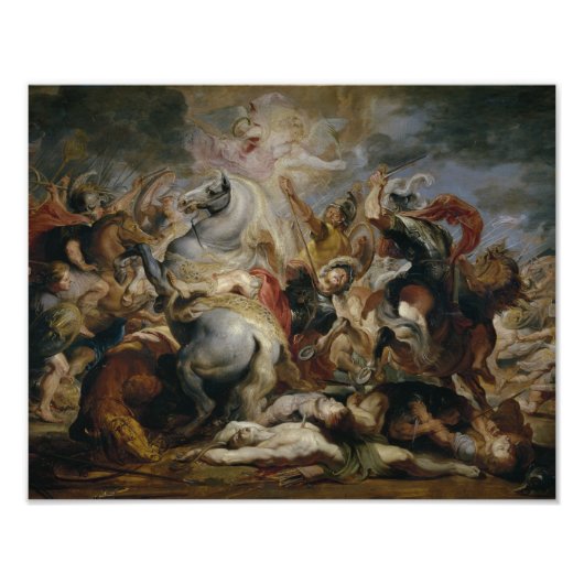 Peter Paul Rubens - De dood van Decius Mus Foto Afdruk (Voorkant)