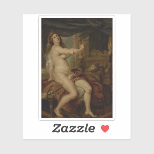 Peter Paul Rubens - De dood van Dido Sticker (Vel)