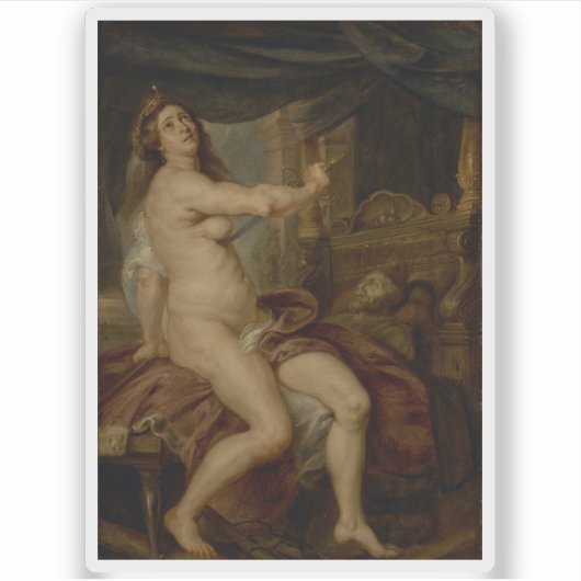 Peter Paul Rubens - De dood van Dido Sticker (Voorkant)