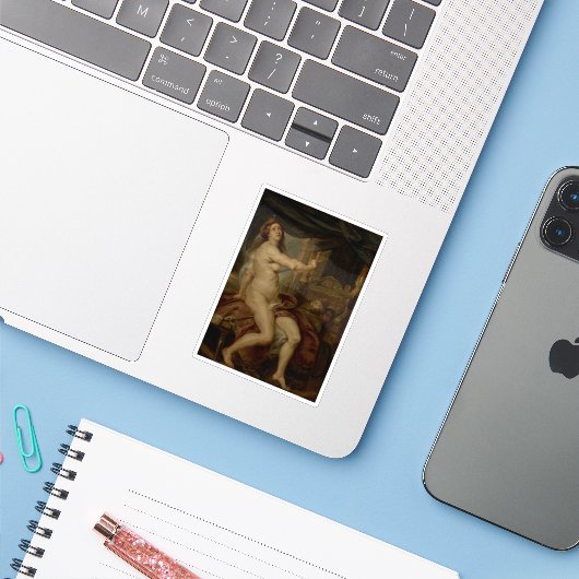 Peter Paul Rubens - De dood van Dido Sticker (Laptop met iPhone)