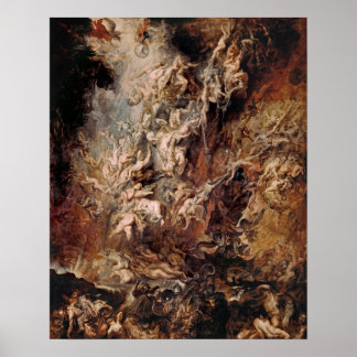 Peter Paul Rubens - Herfst van de Damned (1620) Po Poster