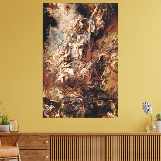 Peter Paul Rubens Herfst van de Vervloekte Canvas Afdruk (Insitu (Woonkamer))