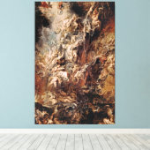 Peter Paul Rubens Herfst van de Vervloekte Canvas Afdruk (Insitu (Houten vloer))