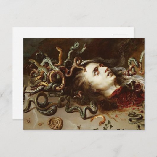 Peter Paul Rubens - Hoofd van Medusa - Baroque P Briefkaart (Voorkant / Achterkant)
