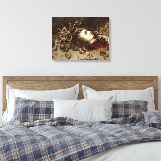 Peter Paul Rubens - Hoofd van Medusa - Baroque P Canvas Afdruk (Insitu (Slaapkamer))