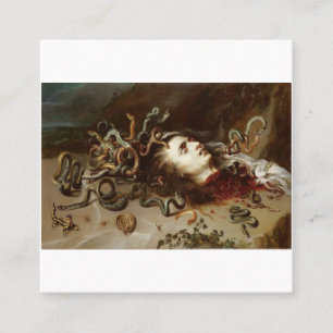 Peter Paul Rubens - Hoofd van Medusa - Baroque P Vierkante Visitekaartje