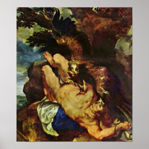 Peter Paul Rubens in een kettingketen Prometheus Poster