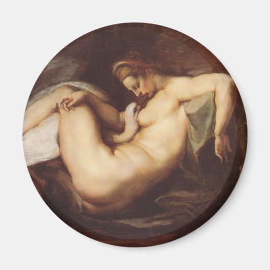 Peter Paul Rubens - Leda en de zwaan Magneet (Voorkant)