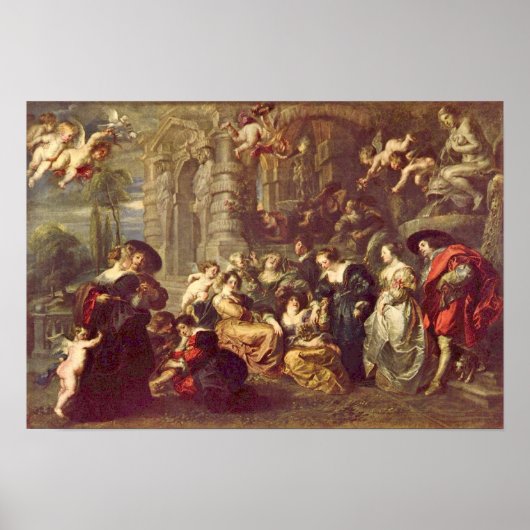 Peter Paul Rubens - Love Garden Poster (Voorkant)