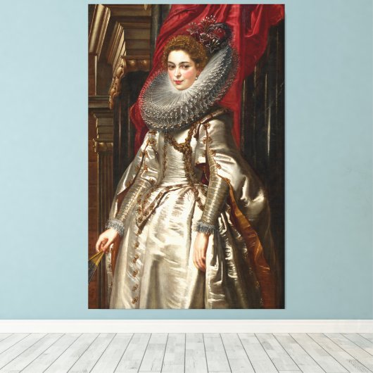 Peter Paul Rubens Marchesa Brigida Spinola Doria Canvas Afdruk (Insitu (Houten vloer))
