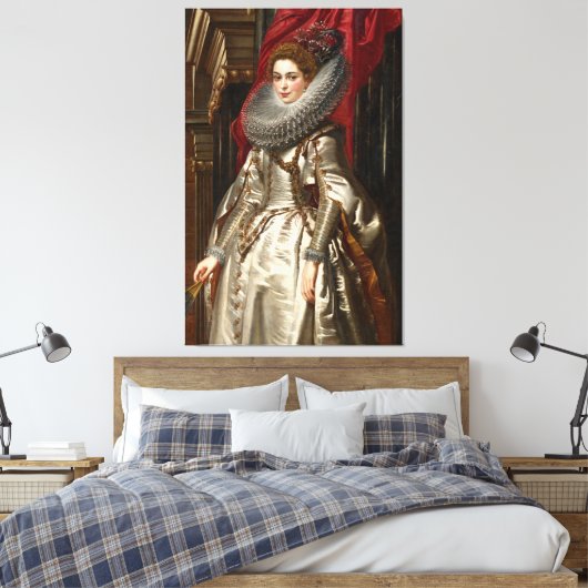 Peter Paul Rubens Marchesa Brigida Spinola Doria Canvas Afdruk (Insitu (Slaapkamer))