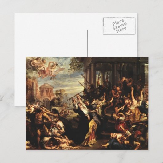 Peter Paul Rubens - Massacre of the Innocents Briefkaart (Voorkant / Achterkant)