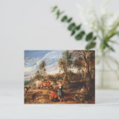 Peter Paul Rubens - Milkmaids met vee Briefkaart (Staand voorkant)