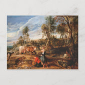Peter Paul Rubens - Milkmaids met vee Briefkaart (Voorkant)
