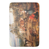 Peter Paul Rubens Milkmaids met vee in een land Badmat (Voorkant Verticaal)