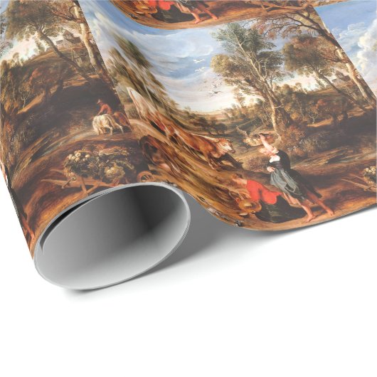 Peter Paul Rubens Milkmaids met vee in een land Cadeaupapier (Rol Hoek)