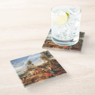 Peter Paul Rubens Milkmaids met vee in een land Glazen Onderzetter