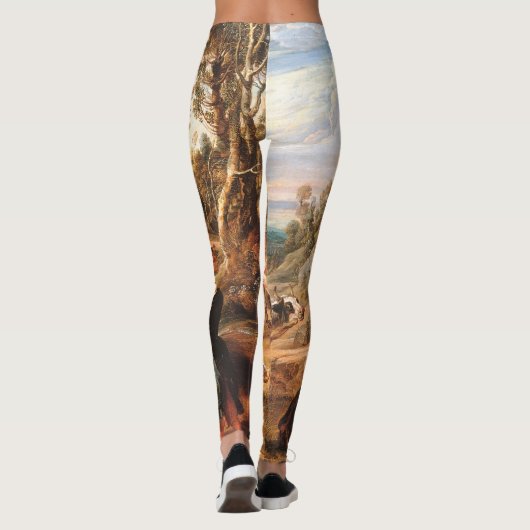 Peter Paul Rubens Milkmaids met vee in een land Leggings (Achterkant)
