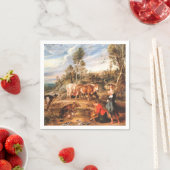 Peter Paul Rubens Milkmaids met vee in een land Servet (Insitu)