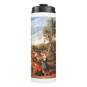 Peter Paul Rubens Milkmaids met vee in een land Thermosbeker