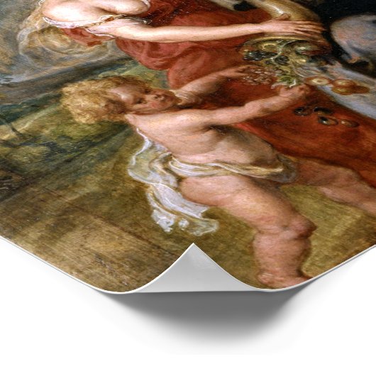 Peter Paul Rubens - Overvloed kunstwerk Poster (Hoek)