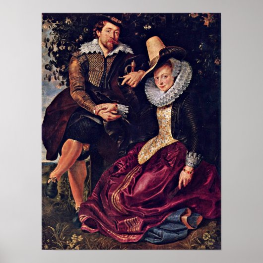 Peter Paul Rubens - Painter en zijn vrouw Poster (Voorkant)