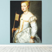 Peter Paul Rubens Portret van een dame Canvas Afdruk (Insitu (Houten vloer))