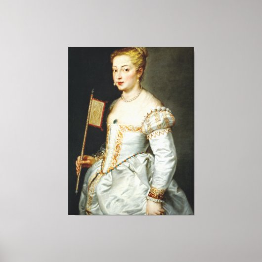 Peter Paul Rubens Portret van een dame Canvas Afdruk (Voorkant)