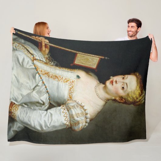 Peter Paul Rubens Portret van een dame Fleece Deken (In situ)