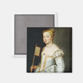 Peter Paul Rubens Portret van een dame Magneet (Voorkant / Achterkant)