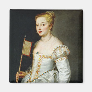 Peter Paul Rubens Portret van een dame Magneet