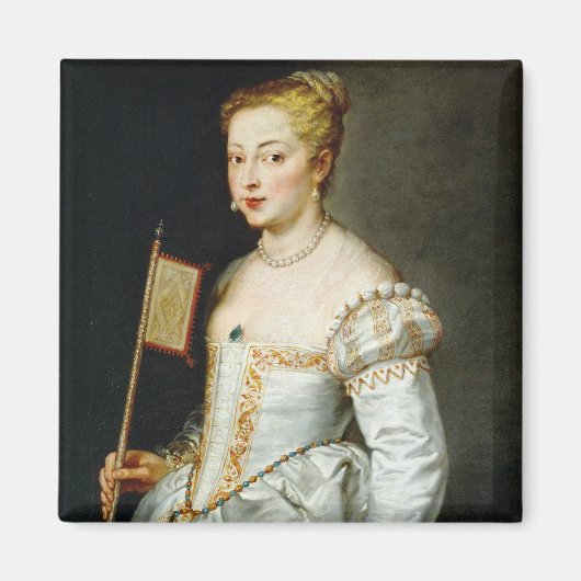 Peter Paul Rubens Portret van een dame Magneet (Voorkant)