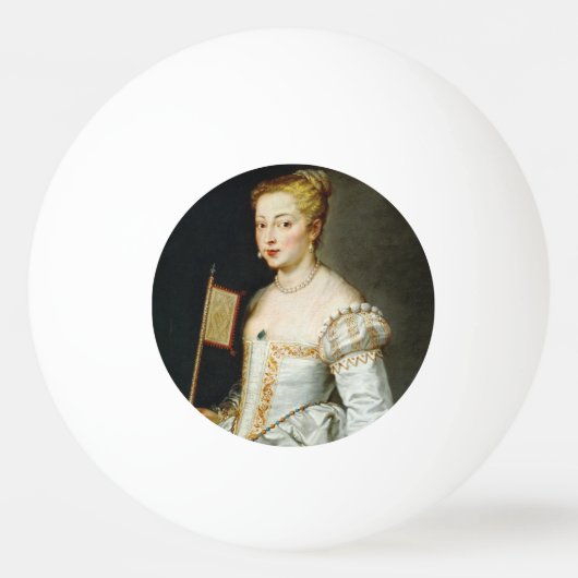 Peter Paul Rubens Portret van een dame Pingpongbal (Voorkant)