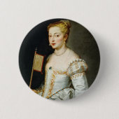 Peter Paul Rubens Portret van een Dame Ronde Button 5,7 Cm (Voorkant)