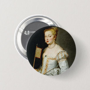 Peter Paul Rubens Portret van een Dame Ronde Button 5,7 Cm