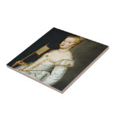 Peter Paul Rubens Portret van een dame Tegeltje (Zijkant)