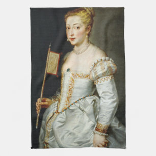 Peter Paul Rubens Portret van een dame Theedoek
