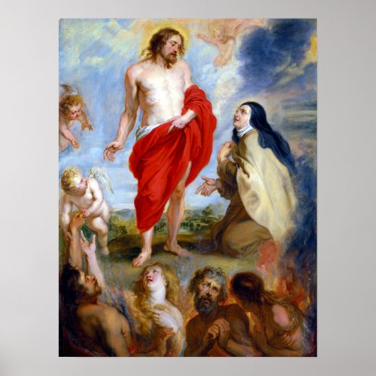 Peter Paul Rubens Saint Teresa Ávila Interceding Poster (Voorkant)