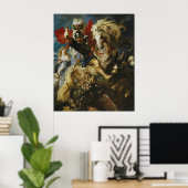 Peter Paul Rubens | St George Battles de Dragon Poster (Thuiskantoor)