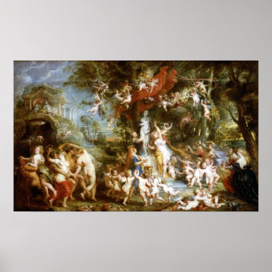 Peter Paul Rubens The Feast of Venus Poster (Voorkant)