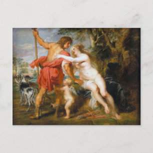 Peter Paul Rubens - Venus en Adonis Feestdagenkaart