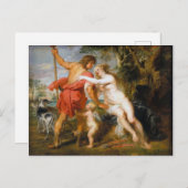 Peter Paul Rubens - Venus en Adonis Feestdagenkaart (Voorkant / Achterkant)