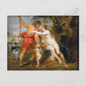 Peter Paul Rubens - Venus en Adonis Feestdagenkaart (Voorkant)